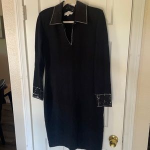 St. John Evening long sleeve dress